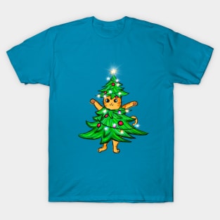 Funny Catmas Tree T-Shirt